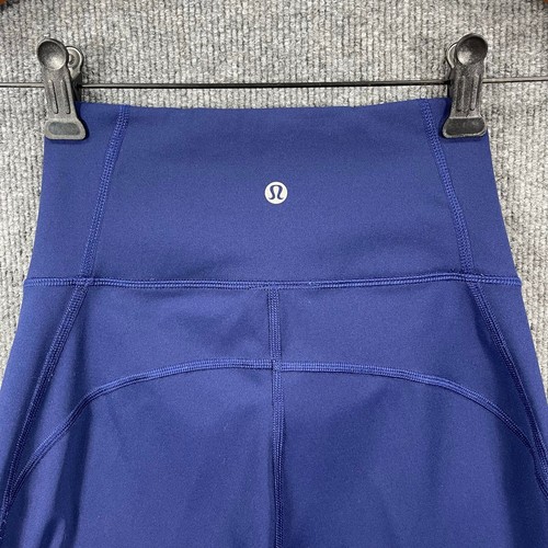 Leggings Lululemon para mujer 6 azules transparentes a través de las piernas elásticos ropa deportiva entrenamiento - Imagen 8 de 10