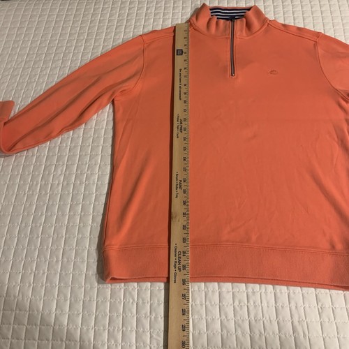 Southern Tide Sweater Herren 1/4 Zip Pullover Orange L Langarm Skipjack Logo - Bild 5 von 9