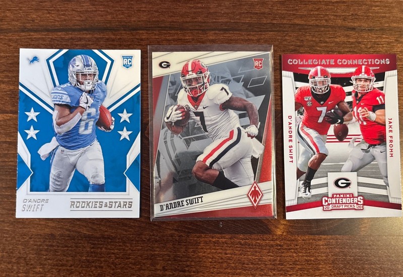 D'Andre Swift RC Lot 2020 Chronicles Draft Picks Rookies & Stars Chicago Bears