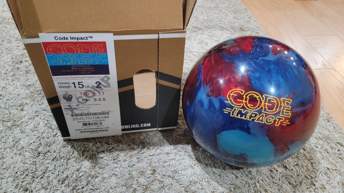 Storm Code Impact Overseas Bowling Ball X-Comp | 15 Pounds | 3-3.5