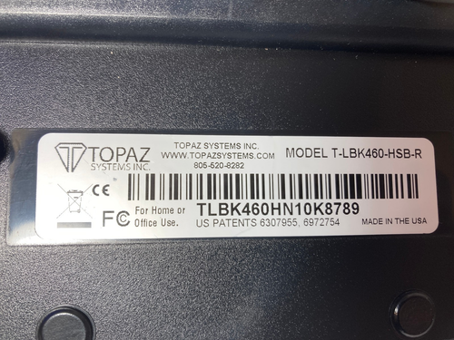 Topaz SigLite Signature Pad T-LBK460-HSB-R retroilluminato USB - Foto 9 di 9