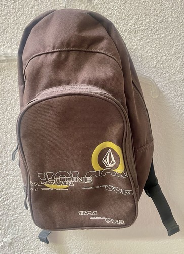 Volcom Rucksack braun Schule Surf Strand Wandern Rucksack gepolstert verstellbare Träger - Bild 4 von 13