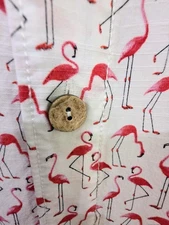 Tommy Bahama PinK Flamingo Hawaiian Shirt XXXL TTTG The Veracruz Cay