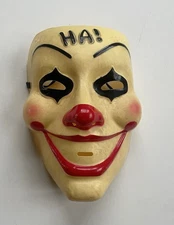 Ha! Clown Mask Smiling Joker Face Red Nose Purge Creepy Clown Ha Ha Ha