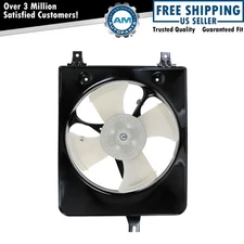 Left A/C Condenser Cooling Fan Assembly Driver Side Fits 1998-2002 Honda Accord