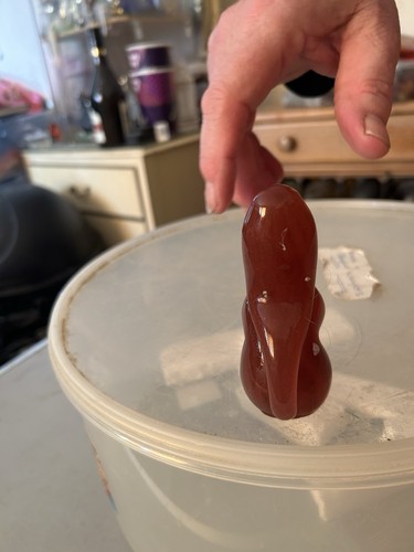 Rare Brown And White Langham Glass Squirrel Not Signed - Picture 3 of 6