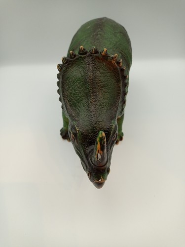 Coppia di grandi dinosauri in gomma morbida giocattoli 16" e 19" Centrosaurus e Tianzhenosaurus - Foto 16 di 21