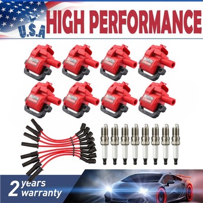 For 1998-2002 Chevrolt Camaro V8 5.7L 8*Ignition Coil & Spark Plug & Wries UF192
