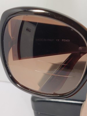 Fendi Brown Crystal Embellished Sunglasses style: FS5263R 209 New Authentic FENDI FS5263R 209 Brown Gradient Crystal  main image 3