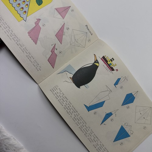 Vintage Origami Japanese Paper Folding Activity Instruction Book Art Craft - Picture 5 of 6