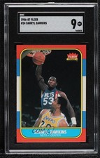1986-87 Fleer Darryl Dawkins #24 SGC 9 MINT