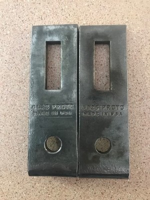 Pair Of PROTO 4025 Puller Jaw Leg 4'' X 1-1/4'' X 7/32'' Made In USA