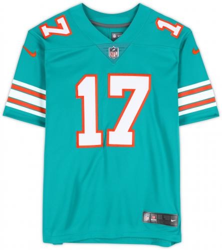 Von Jaylen Waddle Miami Dolphins signiertes Throwback Aqua Nike limitiertes Trikot - Bild 3 von 5