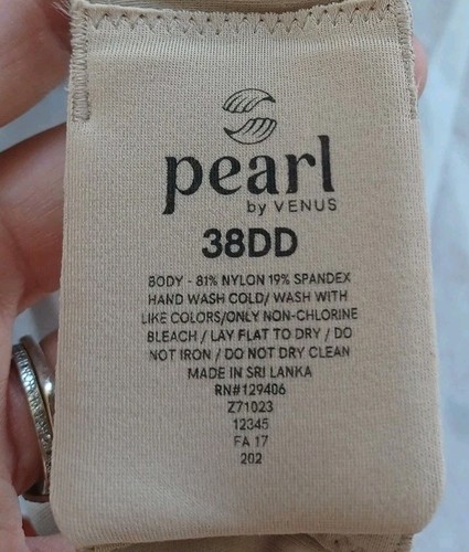 Pearl By VENUS Strappy Plunge Bra Sonoran Sand 38DD - Picture 6 of 6