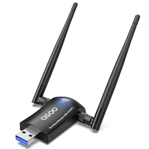 Wireless WiFi Adapter for Desktop PC - AC1300Mbps USB 3.0 Network Dongle with... - 第 1/8 張圖片