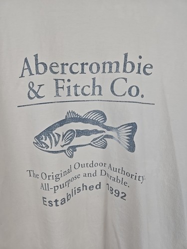 Abercrombie & Fitch The Big Shirt Tee XL Short Sleeve Fish Graphic - Picture 2 of 6