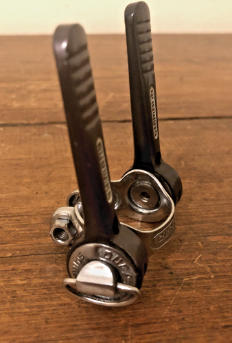 Shimano Dura Ace Black, Shifter Set, Excellent, Band-On, 1970s - Picture 7 of 12