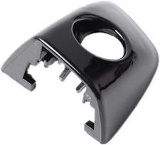 Car Exterior Door Handle Key Hole Trim LH Side Black Cover Cap Compatible with A