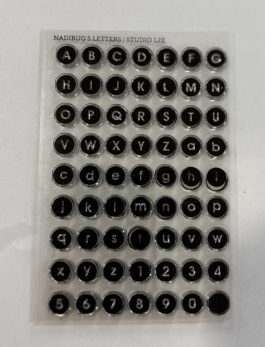 Studio L2E Nadibug’s Letter Clear Scrapbooking Planner Stamp
