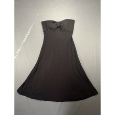 Derek Heart Black Strapless Cutout Bow Detail Midi Dress Women's Size S