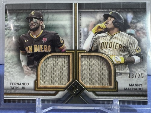 Fernando Tatis Jr/Juan Soto 2023 Topps Museum Meaningful Material Dual Relic /25