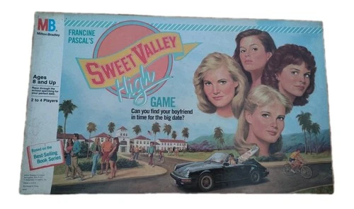 Vintage 1988 Sweet Valley High Board Game Milton Bradley 100% Complete Francine