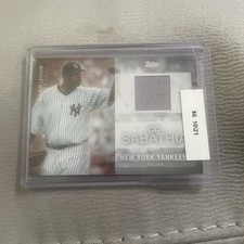 CC Sabathia 2020 Topps Update Major League Materials #MLMCS Yankees Relic Patch