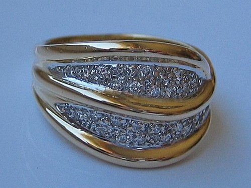 Ring mit Brillanten Diamanten aus in 18 Kt 750 er Gold Grösse 53 Edel - Picture 7 of 12