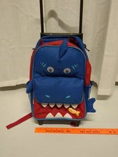 Yodo shark Kids small Suitcase Luggage or Toddler Rolling Backpack with wheels