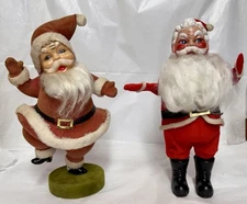 Vintage Christmas-Standing Santa Figures-Japan-12"