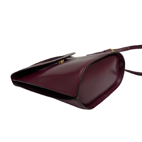 CELINE Shoulder Bag Box scarf wine-red 26952 - Picture 7 of 9