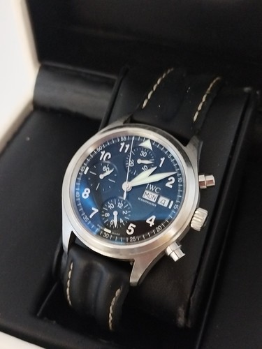 IWC Chronograph Pilot Watch Fliegeruhr Ref 3706 3093098 Boxed Paperwork Working - Picture 3 of 20