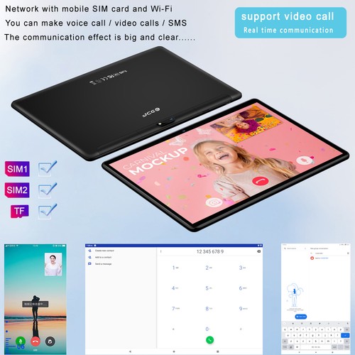Tablet 10.1 inch Android 12 with 4GB RAM 64GB ROM Bluetooth Dual Camera 3 colors - Picture 8 of 21