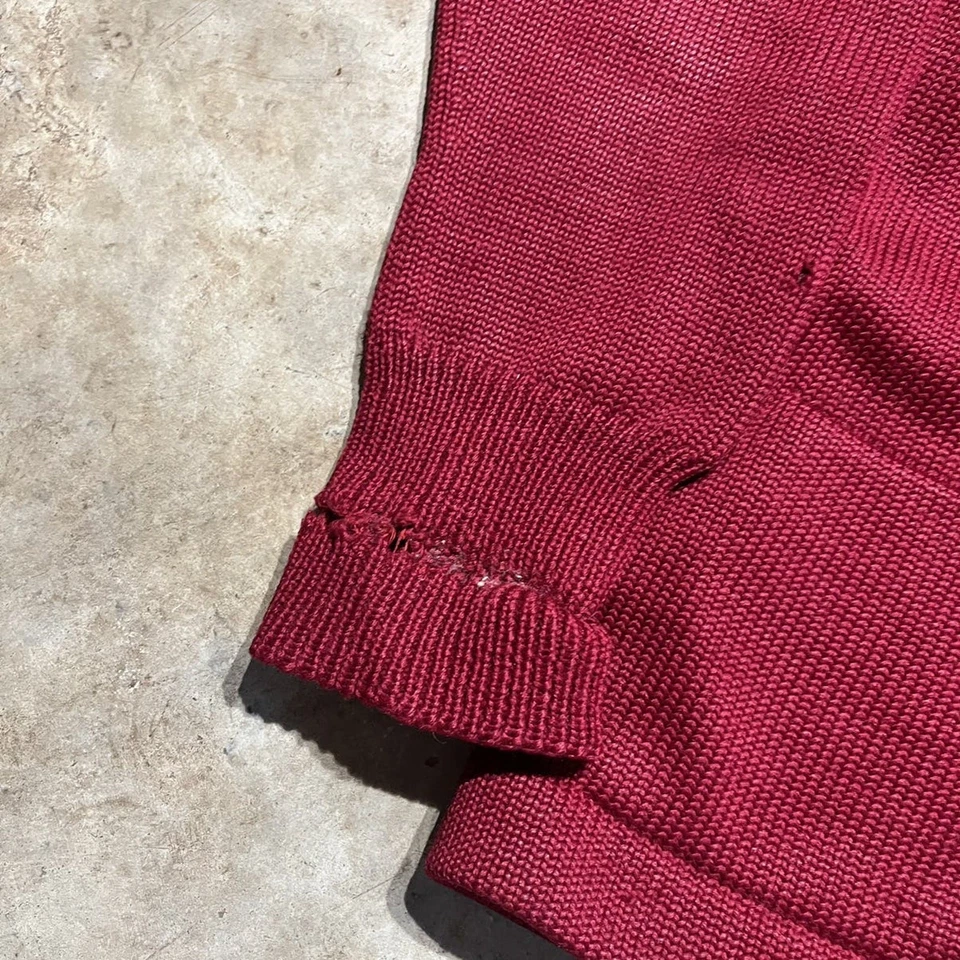 Cárdigan Universitario Jack Frost Woolen Wear Años 40/50 Vintage Verdadero Años 40/50 Foto 2 de 4