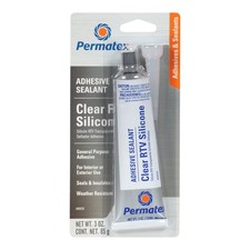 Permatex Clear RTV Silicone Adhesive Sealant - 3oz
