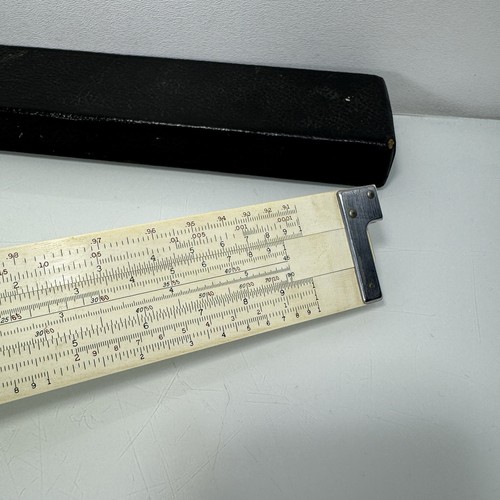 Keuffel & Esser 4081-3 Regla Deslizante LOG LOG DUPLEX DECITRIG con Estuche de Cuero *LEER - Imagen 8 de 15