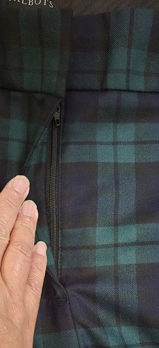 NUEVO Pantalones al tobillo Talbots Hampshire para mujer 22W Plus mezcla de lana a cuadros ribete de terciopelo - Imagen 8 de 23