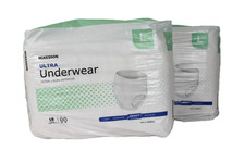 McKesson Ultra Underwear 2 PKS of 18 36 Lg Heavy Absorbency 44-58 in Waist