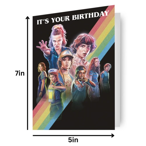 Tarjeta de cumpleaños Stranger Things - Imagen 2 de 3