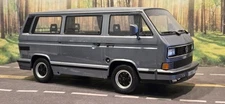 1:18 KK Scale Volkswagen T3 Minibus B32 Multivan Silver Diecast Model