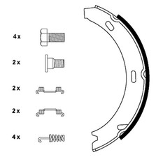 Bremsbackensatz Feststellbremse TEXTAR 91044500 für C140 MERCEDES KLASSE W140