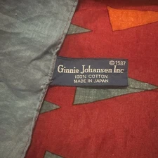 Rare Vintage Scarf Beautiful Collectible 1980s Designer Piece. Maroon & Teal