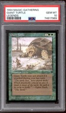 Magic MTG Legends Giant Turtle PSA 10 GEM MINT POP 21
