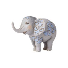 Jim Shore Heartwood Creek Elephant Miniature Figurine, 3 Inch, Multicolor