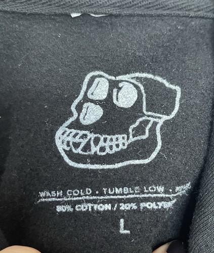 Bored Ape Yacht Club Schwarz Herren Sweatshirt Hoodie Größe L - Bild 5 von 7