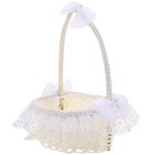 Heart-Shaped Flower Girl Basket Flower Basket Photo Props Wedding Supplies