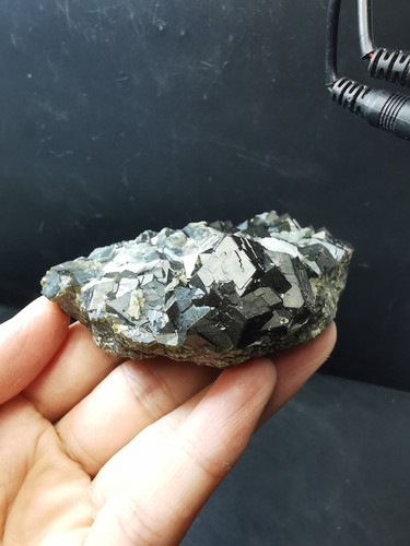 274g Top Natural Dark Green Octahedral Garnet Quartz Specimen Mongolia - Imagen 7 de 24