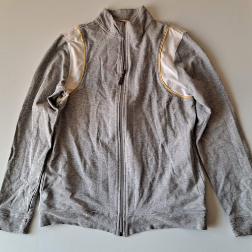 Covington Sweatshirt durchgehender Reißverschluss Langarm Stehkragen Taschen grau Damen Gr. Small - Bild 3 von 9