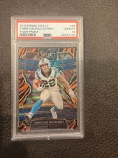 2019 Panini Select Concourse Christian McCaffrey #46 Tiger Stripes Prizm