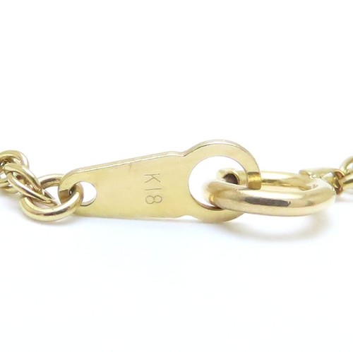 18K Yellow Gold Chain Necklace 60.5cm 6.7 grams /76117 - Picture 4 of 4